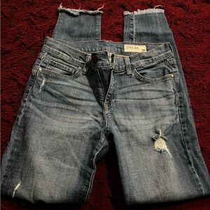 Pistola Blue Skinny Jeans with Distressed Details